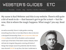 Tablet Screenshot of karlwebster.com